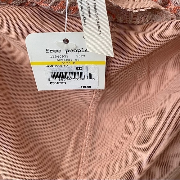 Nwt-Free People 'Sinking Ships' Metallic Trim Bodysuit - Picture 10 of 10